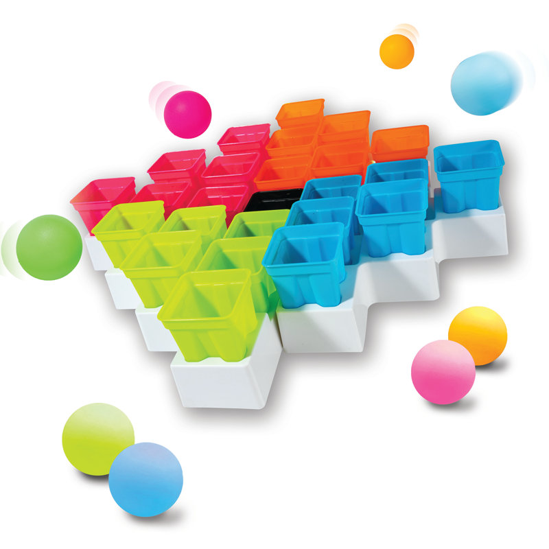 Franklin Sports Battle Buckets Pong Game Fast Paced Four Player Ping Pong Game Fun For Kids